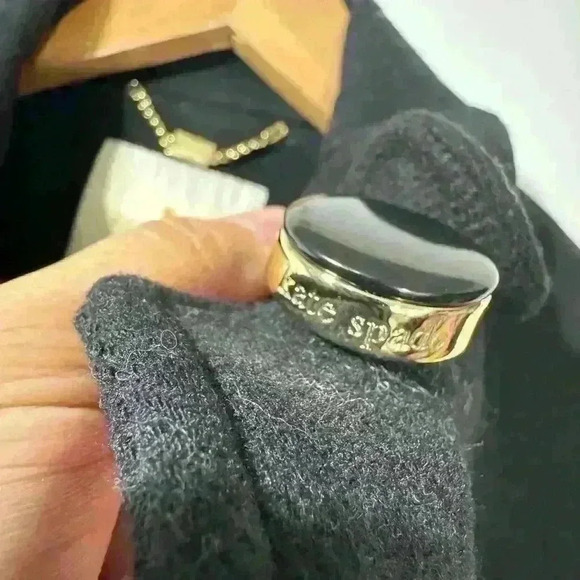 Kate Spade Black Wool Blend Peplum Pea Coat Jacket - Picture 8 of 11